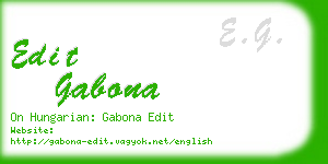 edit gabona business card